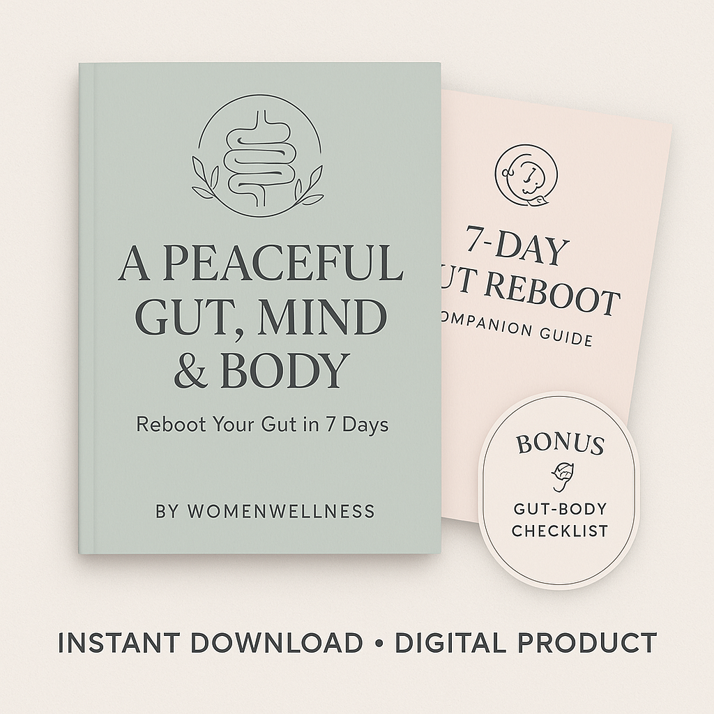 WomenWellnes™ Gut Health Bunde (E-book+ Recipe Guide+Daily checklist) : Reboot Your Gut in 7 Days