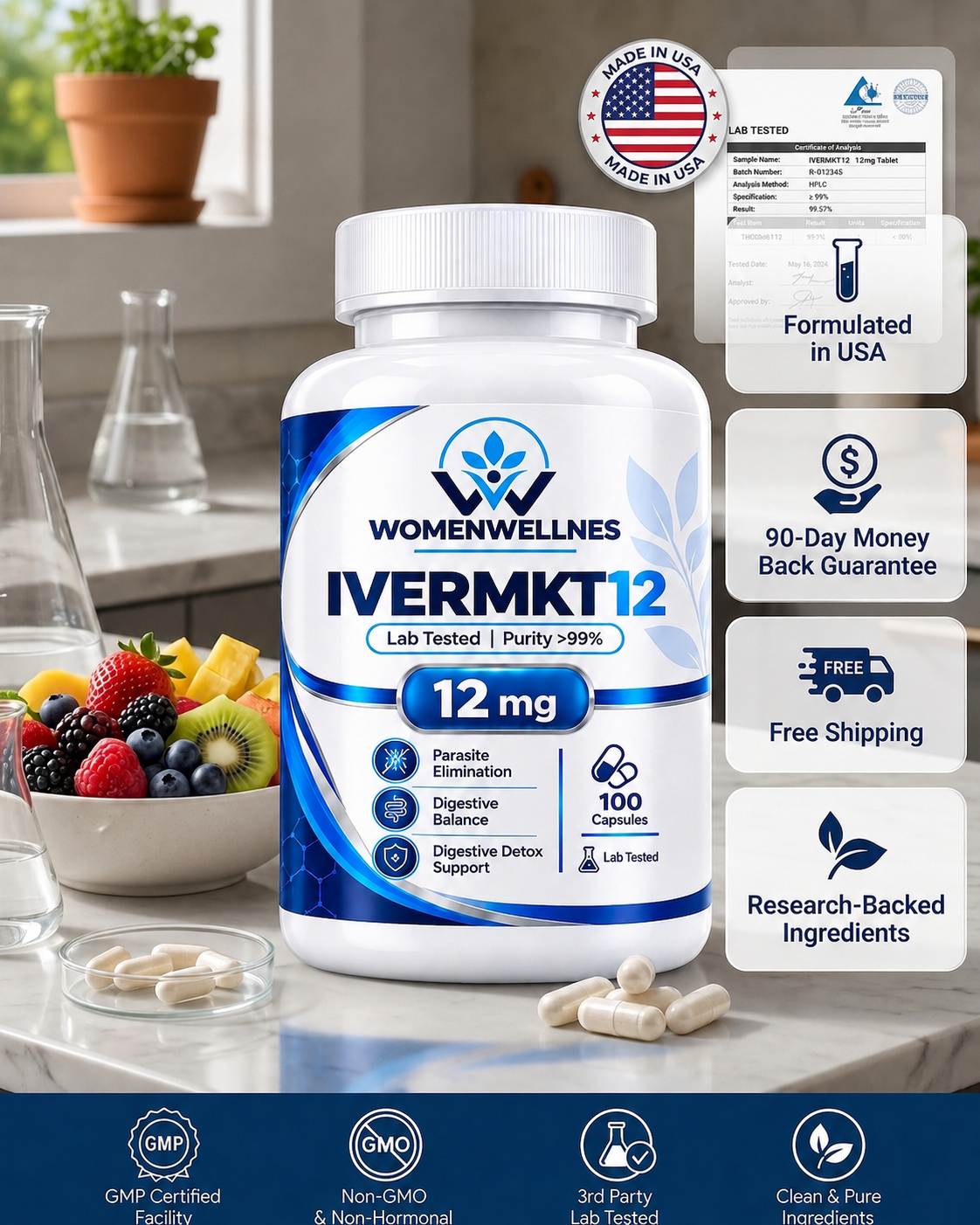WomenWellness IVERMKT12™ | 12 mg Ivermectin Capsules
