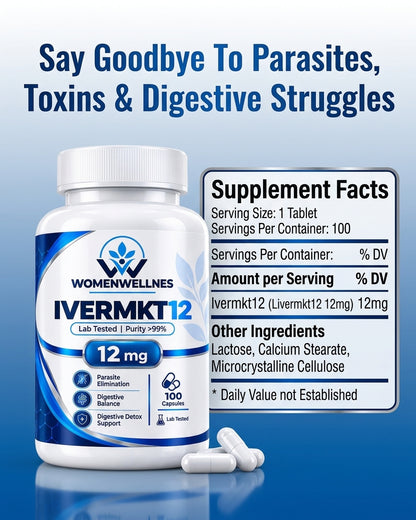 WomenWellness IVERMKT12™ | 12 mg Ivermectin Capsules